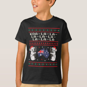 Lelijke kersttrui Australisch T-shirt
