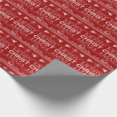 Lelijke kersttrui Christelijk Red Jesus Christ Cadeaupapier (Hoek)