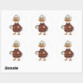 Lelijke Kersttrui Eend Sticker Vel (Vel)