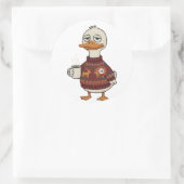 Lelijke Kersttrui Eend Sticker Vel (Tas)