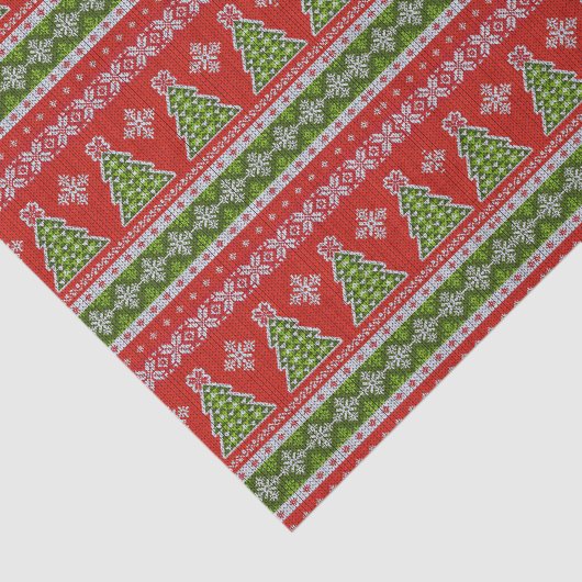 Lelijke kersttrui | Fair Isle Tissuepapier (Detail)