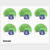 Lelijke Kersttrui Feest Ronde Sticker (Vel)