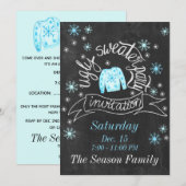 Lelijke Kersttrui Feest Uitnodiging (Voorkant / Achterkant)