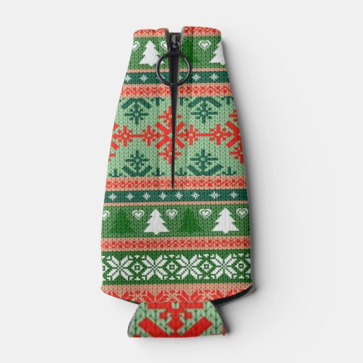 lelijke kersttrui flesjeskoeler (Achterkant)