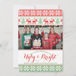 Lelijke Kersttrui Foto Feestdagenkaart