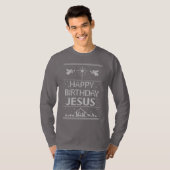 Lelijke Kersttrui Gelukkige Verjaardag Jezus Chris T-shirt (Voorkant volledig)