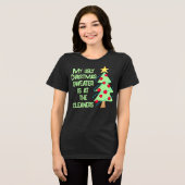 Lelijke Kersttrui Grappig Vrouwen T-shirt (Voorkant volledig)