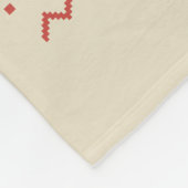 Lelijke kersttrui hartslag hardlopen fleece deken (Hoek)