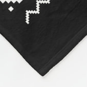 Lelijke kersttrui hartslag hardlopen fleece deken (Hoek)