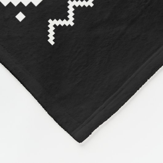 Lelijke kersttrui hartslag hardlopen fleece deken (Hoek)