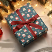 Lelijke kersttrui | Holly en bessen patroon Cadeaupapier