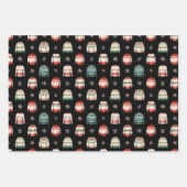 Lelijke kersttrui | Holly en bessen patroon Inpakpapier Vel (Voorkant 3)