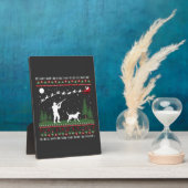 Lelijke Kersttrui Jacht Seizoen Kerstman Fotoplaat (Zijkant)