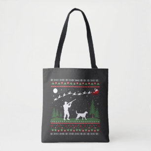 Lelijke Kersttrui Jacht Seizoen Kerstman Tote Bag