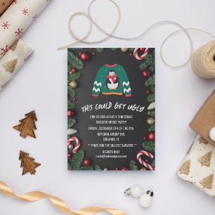 Lelijke Kersttrui Kantoor Kerstfeest Kaart