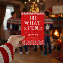 Lelijke Kersttrui Kerstfeest Uitnodiging
