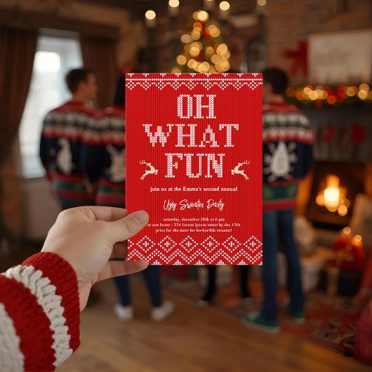 Lelijke Kersttrui Kerstfeest Uitnodiging