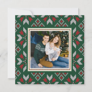 Lelijke Kersttrui Kerstvakantie Foto Feestdagenkaart