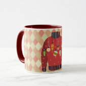 Lelijke Kersttrui Kunstmok Rood Mok (Voorkant links)
