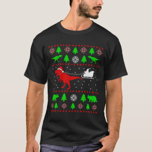 Lelijke Kersttrui met dinosaurus voor volwassenen T-shirt