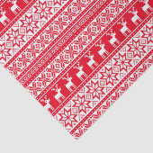 lelijke kersttrui Nordic Reindeer Tissuepapier (Detail)