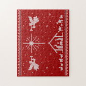 Lelijke Kersttrui Ontwerp Geboorte Christelijk Legpuzzel (Verticaal)