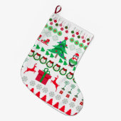 Lelijke Kersttrui ontwerp Grote Kerstsok (Voorkant (Hangend))