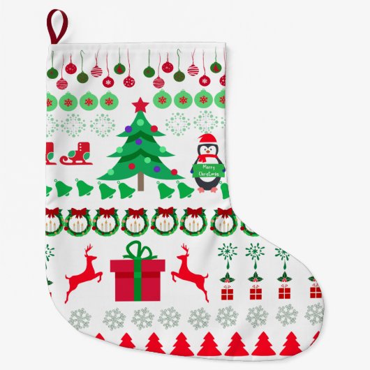 Lelijke Kersttrui ontwerp Grote Kerstsok (Voorkant)