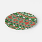 lelijke kersttrui papieren bordje (Gekanteld)