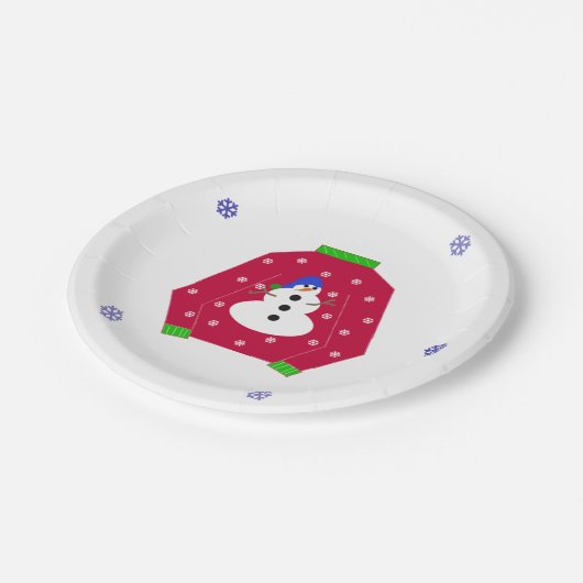 Lelijke Kersttrui Papieren Bordje (Gekanteld)