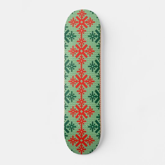 lelijke kersttrui persoonlijk skateboard (Voorkant)
