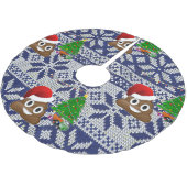 lelijke kersttrui poep emoji tree skirt kerstboom rok (Gekanteld)