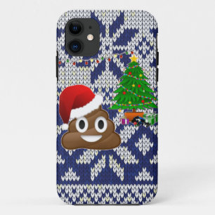 lelijke kersttrui pover emoji iPhone 11 hoesje