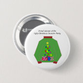Lelijke Kersttrui Prijs Ronde Button 5,7 Cm (Voorkant /achterkant)