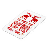 Lelijke Kersttrui QR-code Gelukkig Nieuwjaar ! Magneet (Linkerzijde)