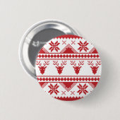 lelijke kersttrui ronde button 5,7 cm (Voorkant /achterkant)