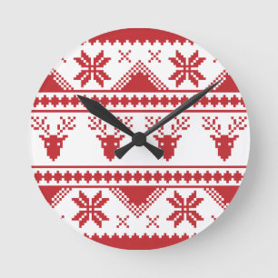 lelijke kersttrui ronde klok