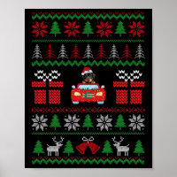 Lelijke Kersttrui Rottweiler Kerstmis met Kerstman