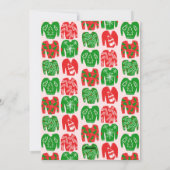 LELIJKE KERSTTRUI Schattigee Custom PHOTO Feestdagenkaart (Achterkant)