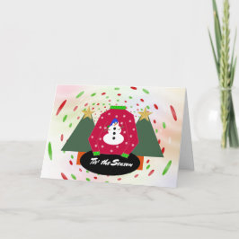 Lelijke kersttrui seizoen nostalgie feestdagen kaart