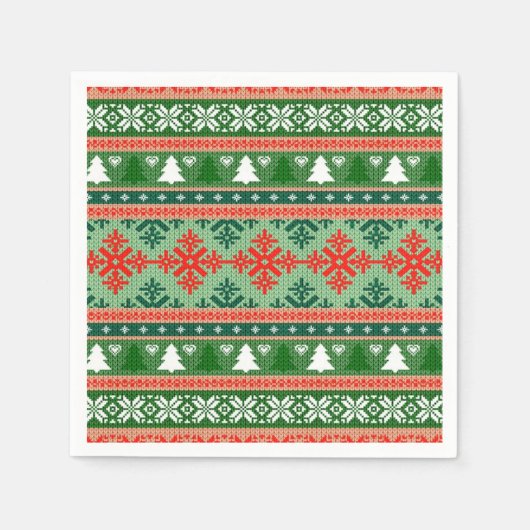 lelijke kersttrui servet (Voorkant)