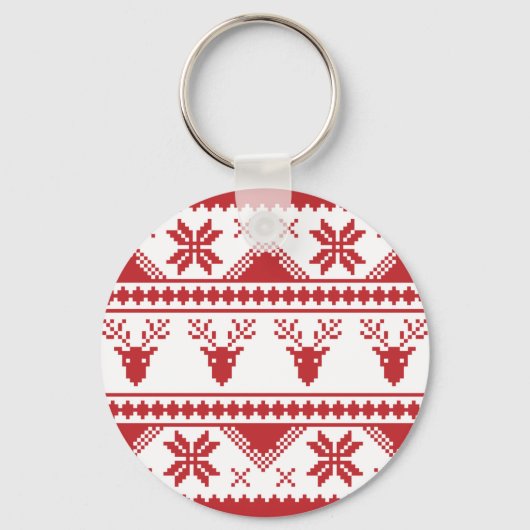 lelijke kersttrui sleutelhanger (Voorkant)