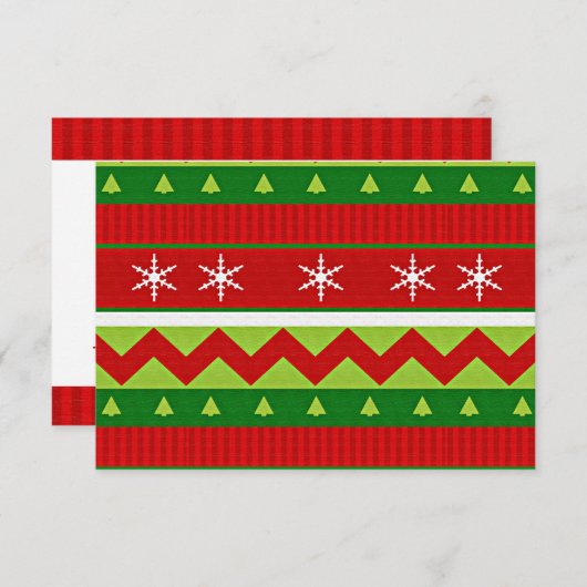 Lelijke Kersttrui Stemming Stembiljet (Voorkant / Achterkant)