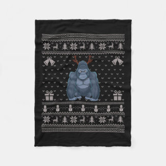 Lelijke Kersttrui Stijl Gorilla Rendier Kerstmis Fleece Deken