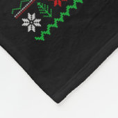 Lelijke Kersttrui Stijl Lichten Santa Banana Chris Fleece Deken (Hoek)