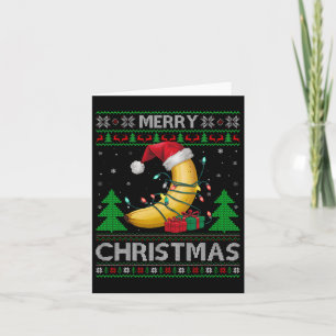 Lelijke Kersttrui Stijl Lichten Santa Banana Chris Kaart
