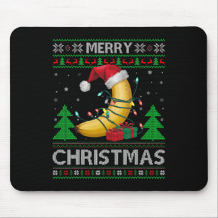 Lelijke Kersttrui Stijl Lichten Santa Banana Chris Muismat