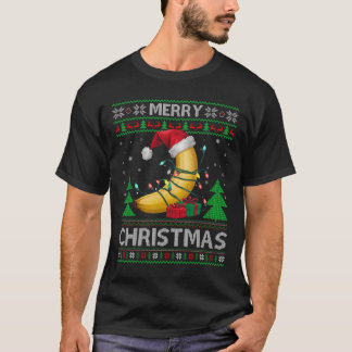 Lelijke Kersttrui Stijl Lichten Santa Banana Chris T-shirt