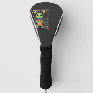 Lelijke Kersttrui Stijl Verlichting Schildpad Kers Golfheadcover