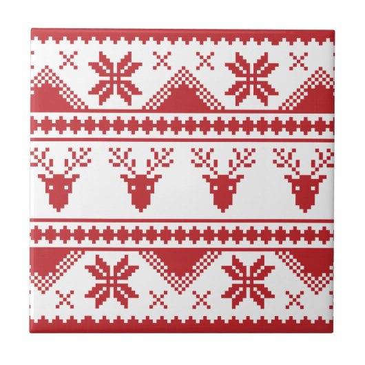 lelijke kersttrui tegeltje (Voorkant)